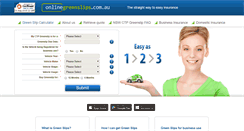 Desktop Screenshot of onlinegreenslips.com.au