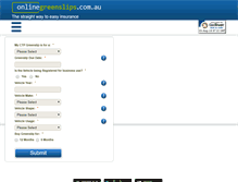 Tablet Screenshot of onlinegreenslips.com.au